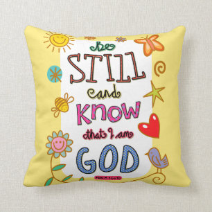 Coussin Griffonnage chrétien des textes d'écriture saint