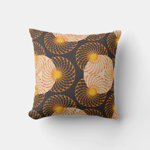 Coussin grille de tracteur floral graphique sans couture m