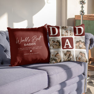 Coussin Grille multiphoto moderne mignon cadeau DAD