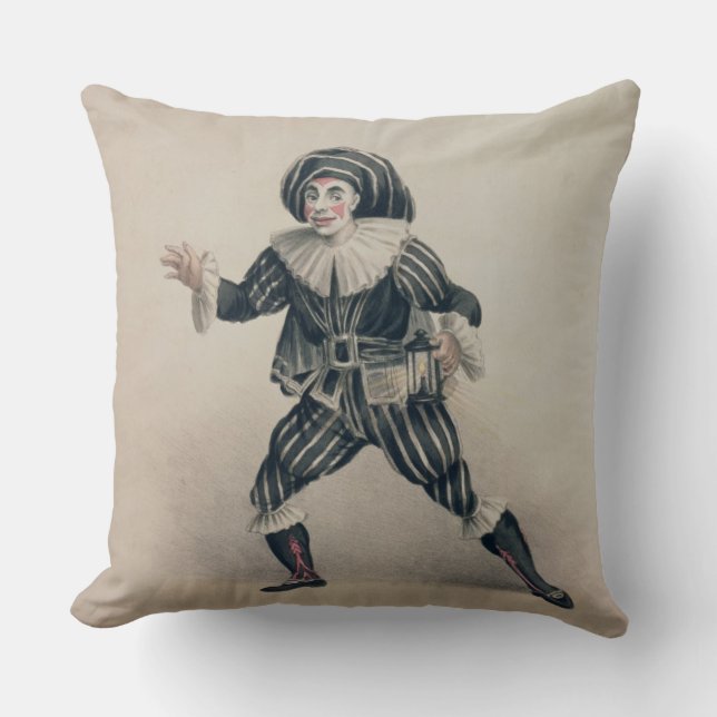 Coussin Grimaldi comme Scaramouche, du dell'Ar de Commedia (Recto)