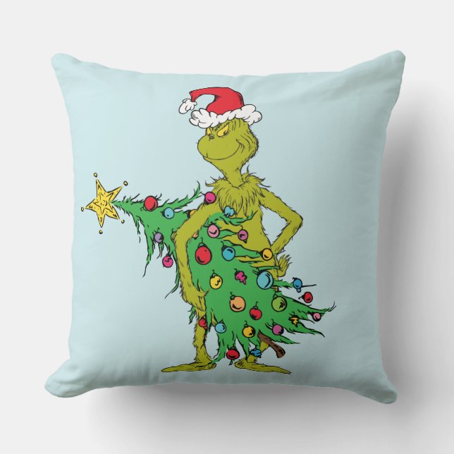 Coussin Grinch classique | Naughty (Recto)