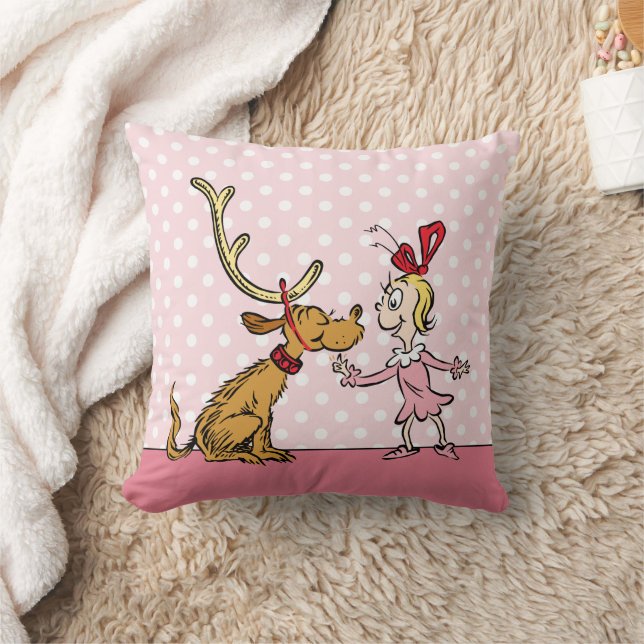Coussin Grinch | Max & Cindy Lou Who (Couverture)
