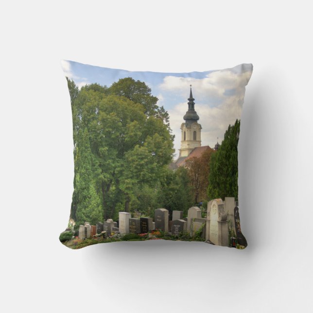 Coussin Grinzinger Friedhof, Wien Österreich (Recto)