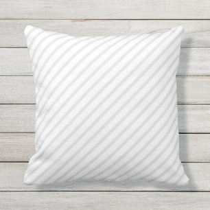 Coussin Gris blanc Gris Gris Gris Lignes Motif Cadeau pers