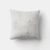 Coussin Gris blanc / perles Mariages grises (Recto)