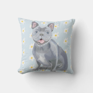 Coussin Gris bleu Frenchie