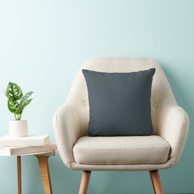 Coussin Gris Charbon Élégant  (Chaise)