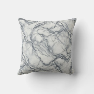 Coussin Gris Chic & Aspect Marbre Blanc Glamour