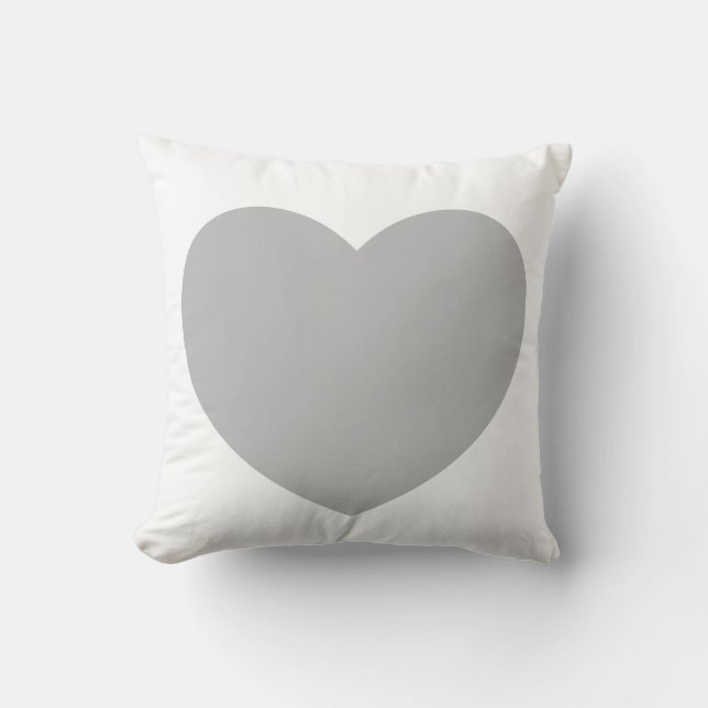 Coussin gris de coeur (Recto)
