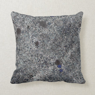 Coussin Gris de granit avec le détail bleu