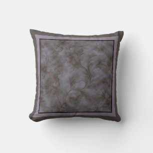 Coussin Gris doux et lavande conception florale