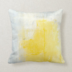 Coussin gris et jaune "de canalisation verticale
