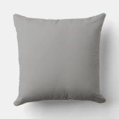 Coussin Gris Fancy Mariage Anniversaire Monogramme (Verso)
