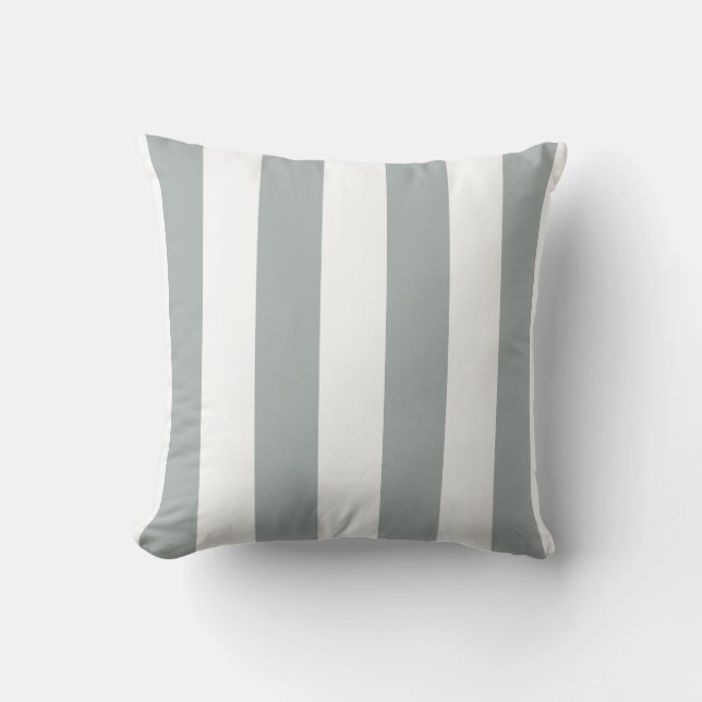 Coussin Gris gris et blanc de surface souple (Recto)