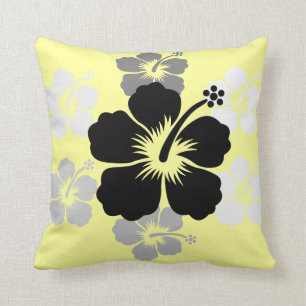 Coussin gris noir de MoJo d'Américain de jaune de