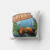 Coussin grizzli et lemming (Recto)