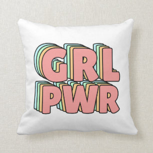 Coussin GRL PWR Pastel