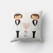 Coussin Groom & Groom personnalisé (Verso)