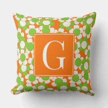 Groovy Daisy Toss - Citron, Orange & Blanc