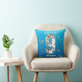 Coussin Gros 9e anniversaire Collage photo sous la mer (Chaise)