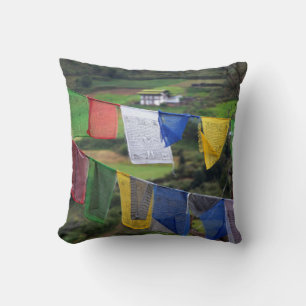 Coussin Gros plan de drapeaux de prière