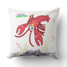 Gros yeux de homard rouge convivial et bande jaune