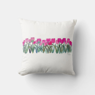 Coussin Grosse de tulipe rose