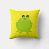 Coussin Grosse grenouille mignonne (Verso)