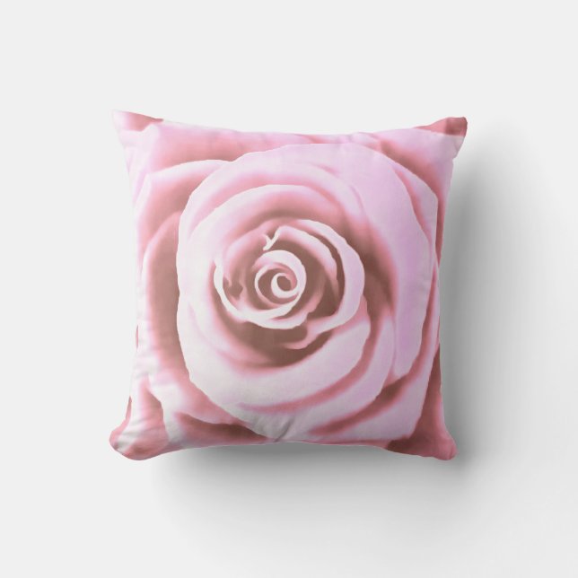 Coussin Grosse rose pâle (Recto)