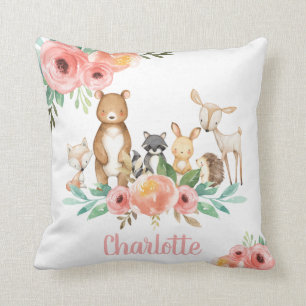 Coussin Grossesse des animaux de la forêt florale de Whim