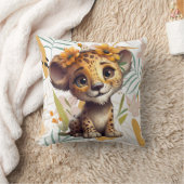 Coussin Grossesse fleurie Safari Cheetah Cub (Couverture)
