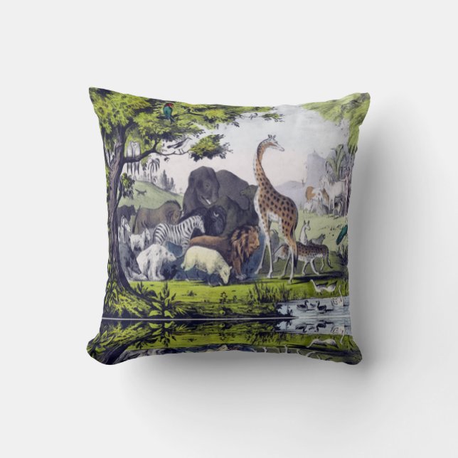 Coussin Groupe d'animaux (Recto)