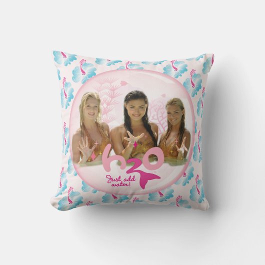Coussin Groupe dans la bulle rose (Recto)
