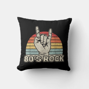 Coussin Groupe de Rock Rétro Vintage des Années 80
