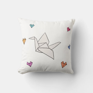Coussin Grue à papier volante