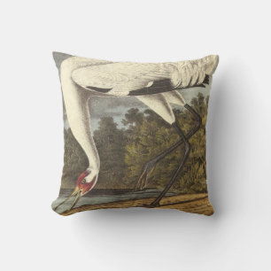 Coussin Grue blanche par Audubon