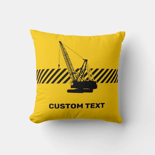 Coussin Grue de construction (Recto)