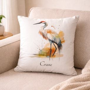 Coussin Grue d'errance, personnalisée