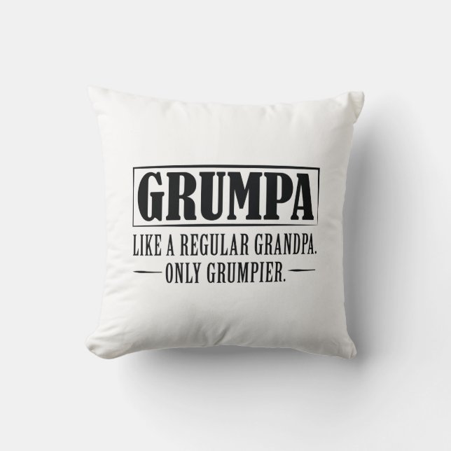 Coussin Grumpa (Recto)