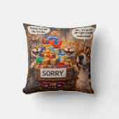 Coussin Grumpy cat pillow, cute apology gift cushion (Recto)