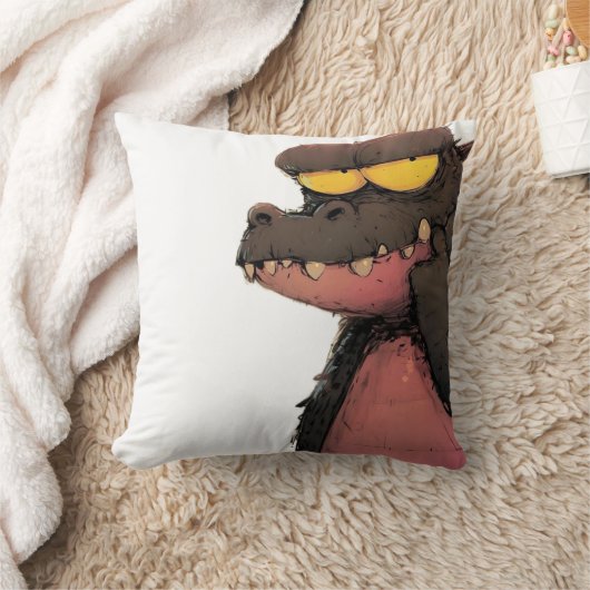 Coussin Grumpy Gator (Couverture)