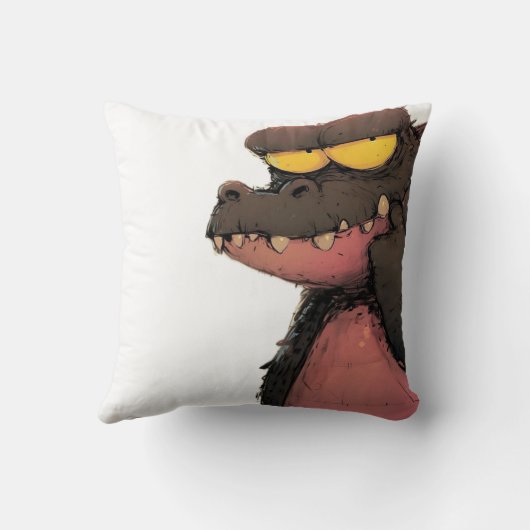 Coussin Grumpy Gator (Verso)