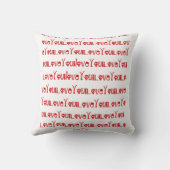 Coussin Grunge je t'aime pour la taie d'oreiller d'enfants (Verso)