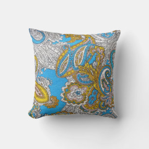 Coussin Grungy Ornement psychédélique islamique Grungy