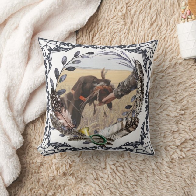 Coussin GSP, partenaire d'un chasseur dans le domaine (Couverture)