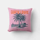 Coussin Guadeloupe 971: Souvenirs Tropicales (Recto)