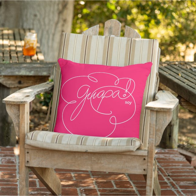 Coussin GUAPA soy - Bold CloudS - Script blanc (Chaise)