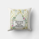 Coussin Guardian angel vitraux citation (Verso)