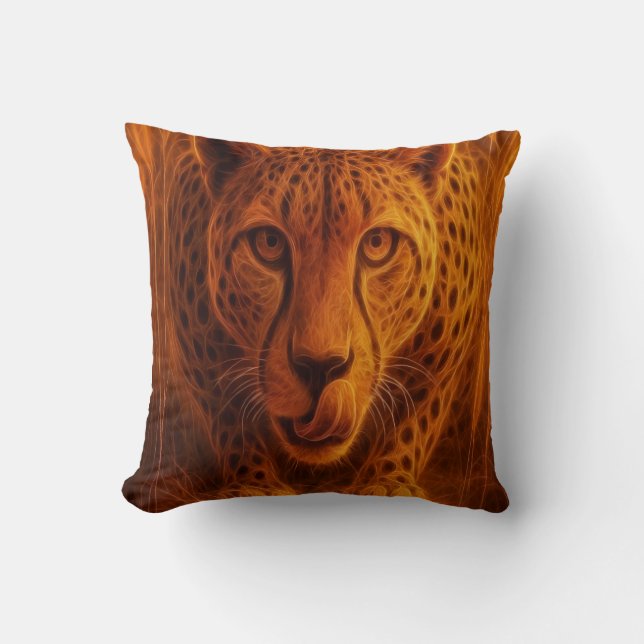 Coussin Guépard affamé (Recto)