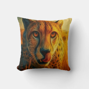 Coussin Guépard fougueux
